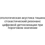 Топологическая акустика тишины: стохастический резонанс цифровой детоксикации при пороговом значении