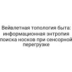 Вейвлетная топология быта: информационная энтропия поиска носков при сенсорной перегрузке